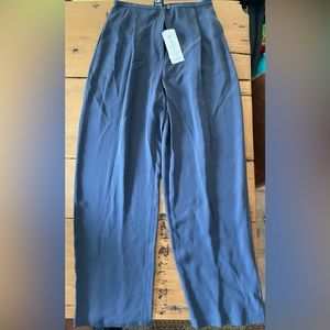 Eileen Fisher Indego Simple Silk Georgette Pant
